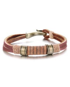 Brown Double String Wristband