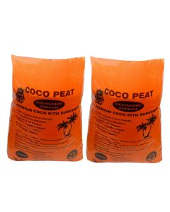 Coconut Coir Coco Peat Husk Compost Organic Soil Hydroponics Substrate 50L x 2
