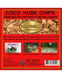 Coco Husk Chips Loose Hydroponics for Plant, Reptile Bedding, Orchids 10L/ 25L