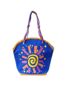  Jute Beach Handbags Summer Holiday Beautiful Eco Friendly Strong & Tough UK Blue