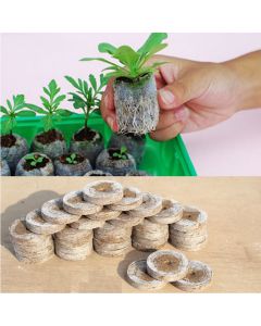 42 mm Large Coco Jiffy Plug Pellets Seed Sowing Media For Germination 100% Biodegradable