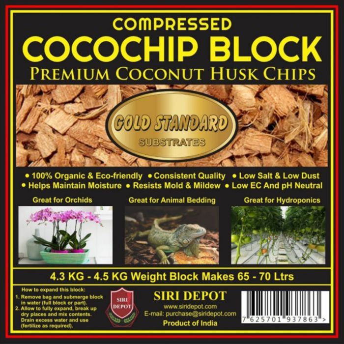 Orchid Compost 6-7L Blocks of Coco Coir Chips for Hydroponics 
